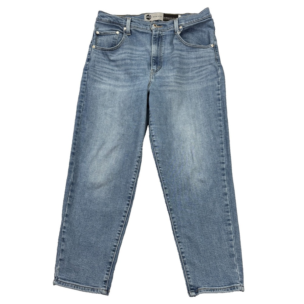 Levi's Silver Tab Mom Jeans Women's Size 32x27 High-Rise Tapered Blue Denim